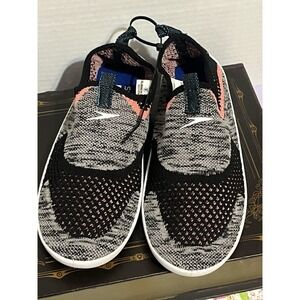 Girls SPEEDO Surf Strider Water Shoes Size M (2-3) Heather‎ Gray/Pink